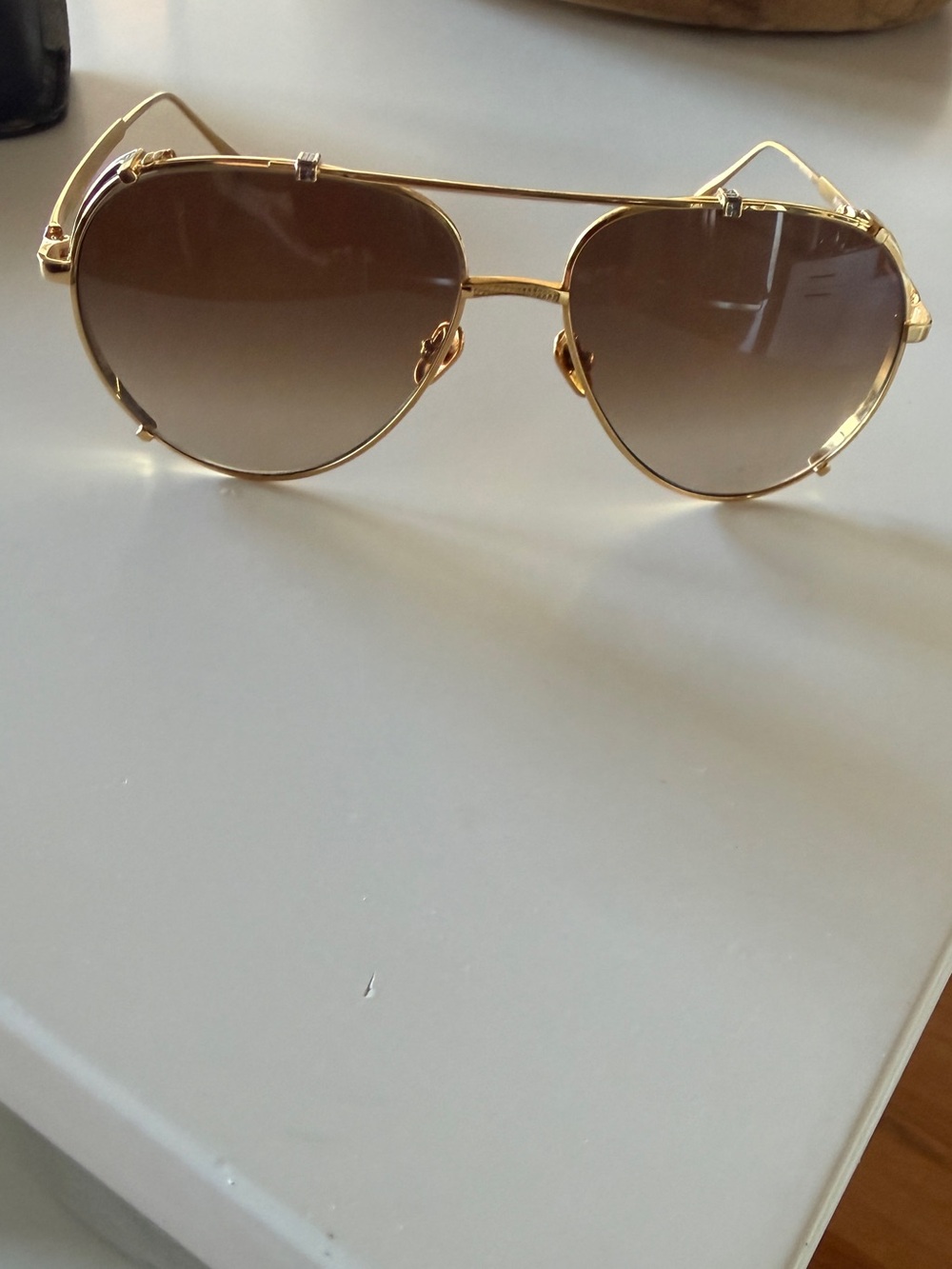 Linda Farrow Newman Aviator Sunglasses ASO Meghan Markle